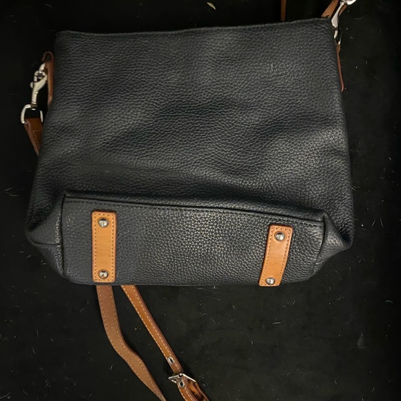 Dooney & Bourke Black and Tan Messenger Bag - Picture 3 of 3